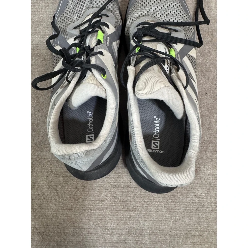 Salomon Ultra Flow Gore-Tex Running Shoes Mens 11.5 Grey White Trail Gorpcore